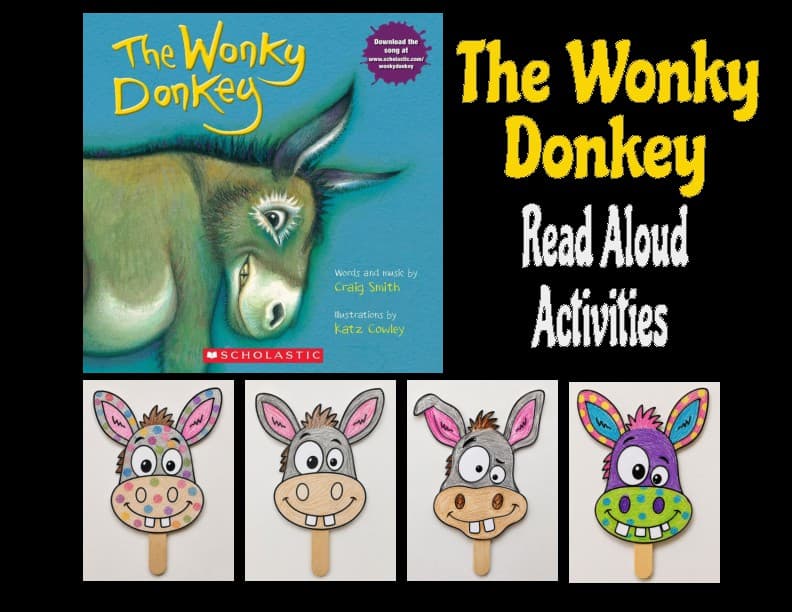 The Wonky Donkey Puppet and Coloring Activity | Read Aloud Book Companion Craft